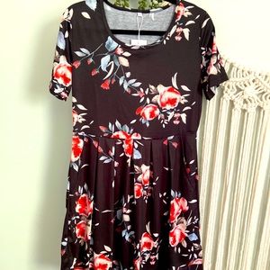 Black Floral Dress